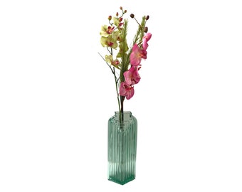 Vintage postmodern skyscraper art deco vase 80s 1980s glass spain