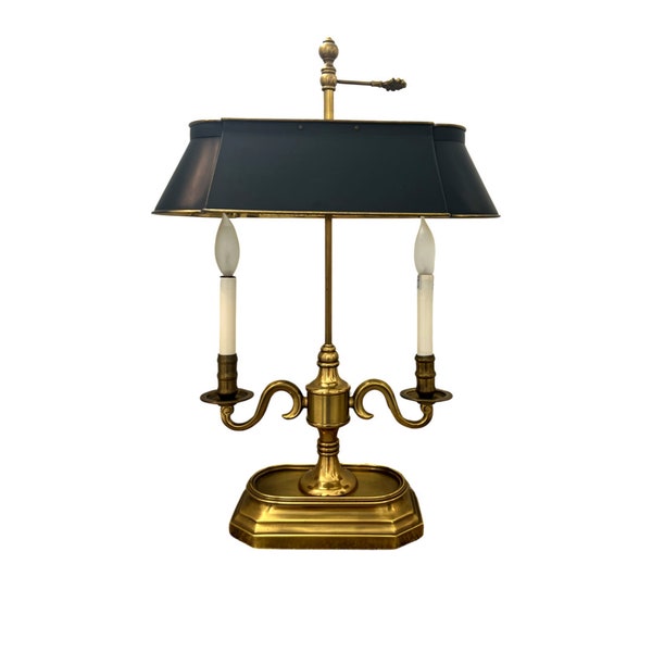 Vintage Bouillotte desk table lamp brass French