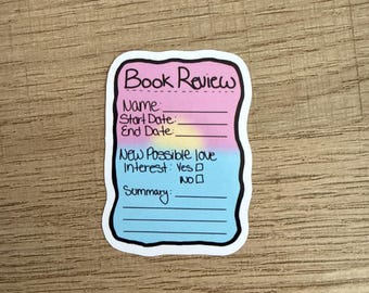 Book Review Sticker