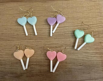 Heart Lollipop Earrings