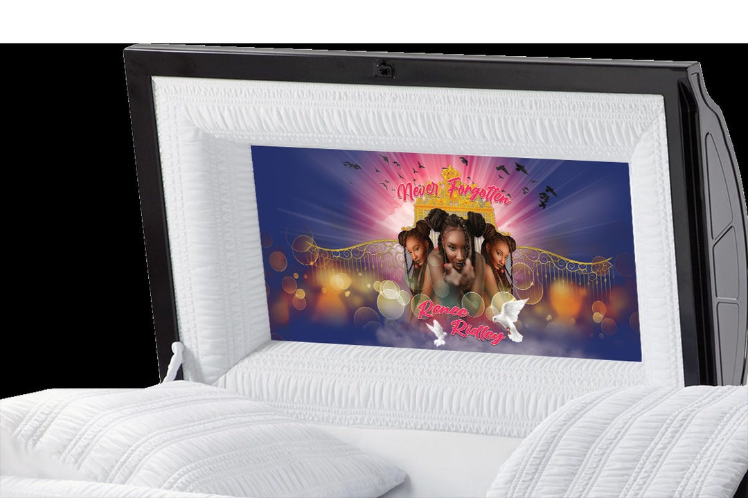 Casket Panel Inserts Purple Glory urban Collection, Casket Inserts