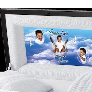Casket Panel Inserts - Baby Boy  (Urban Collection) Casket Inserts, Casket Panels, Casket Head Panel Inserts