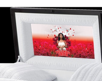 Casket Panel Inserts - Red Roses (Urban Collection), Casket Inserts, Casket Panels, Casket Head Panel Inserts