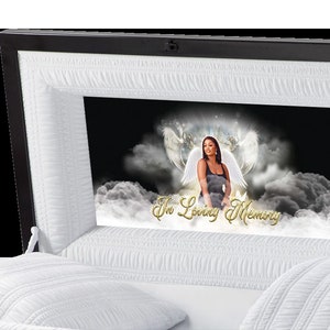 Casket Panel Inserts - Angel at the Gate (Urban Collection)