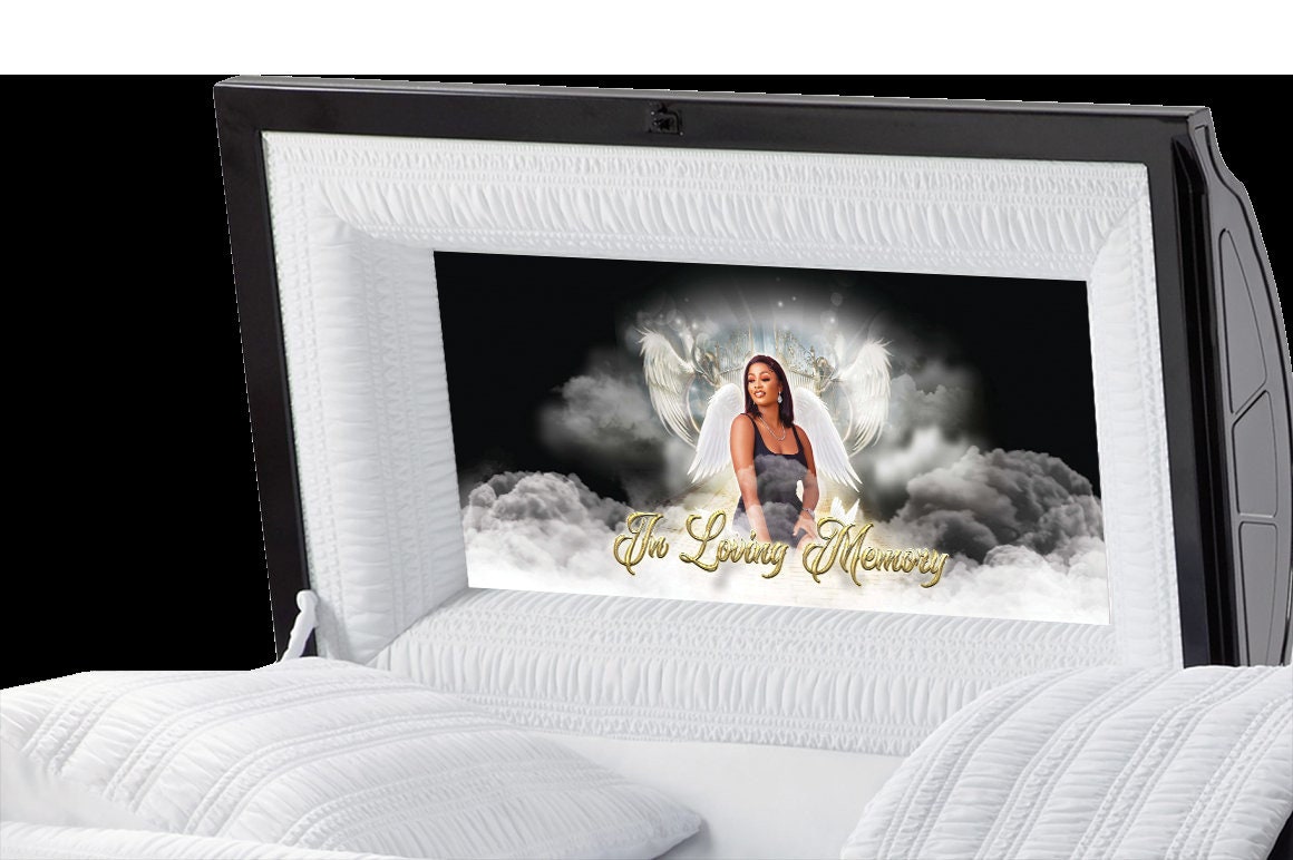 Casket Panel Inserts - Angel at the Gate (Urban Collection)