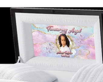 Casket Panel Inserts - Baby Girl (Urban Collection), Casket Inserts, Casket Panels, Casket Head Panel Inserts