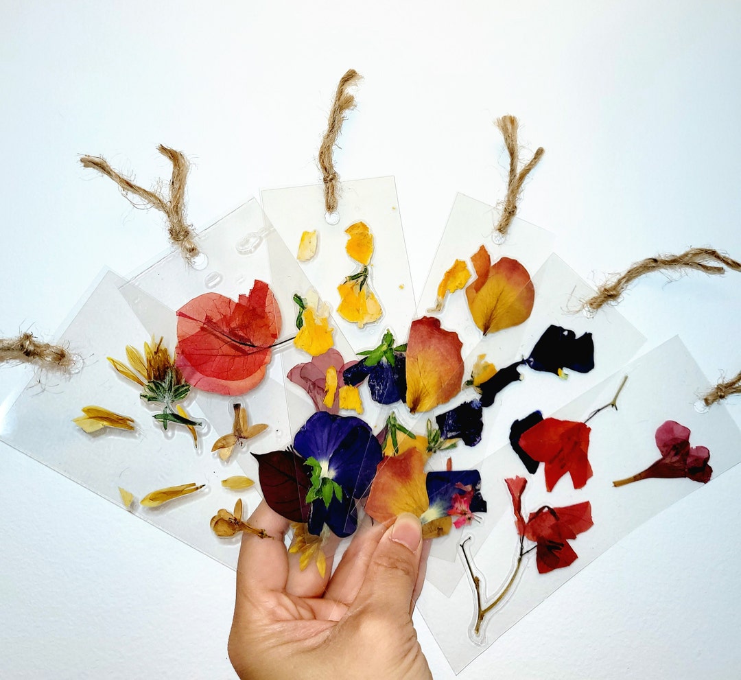 PRESSED FLOWERS Laminated Bookmarks Etsy