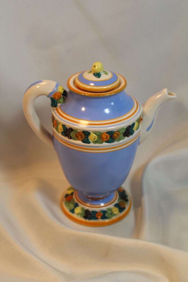 Fun Vintage Italian Majolica Espresso Demitasse Set Numbered - Etsy