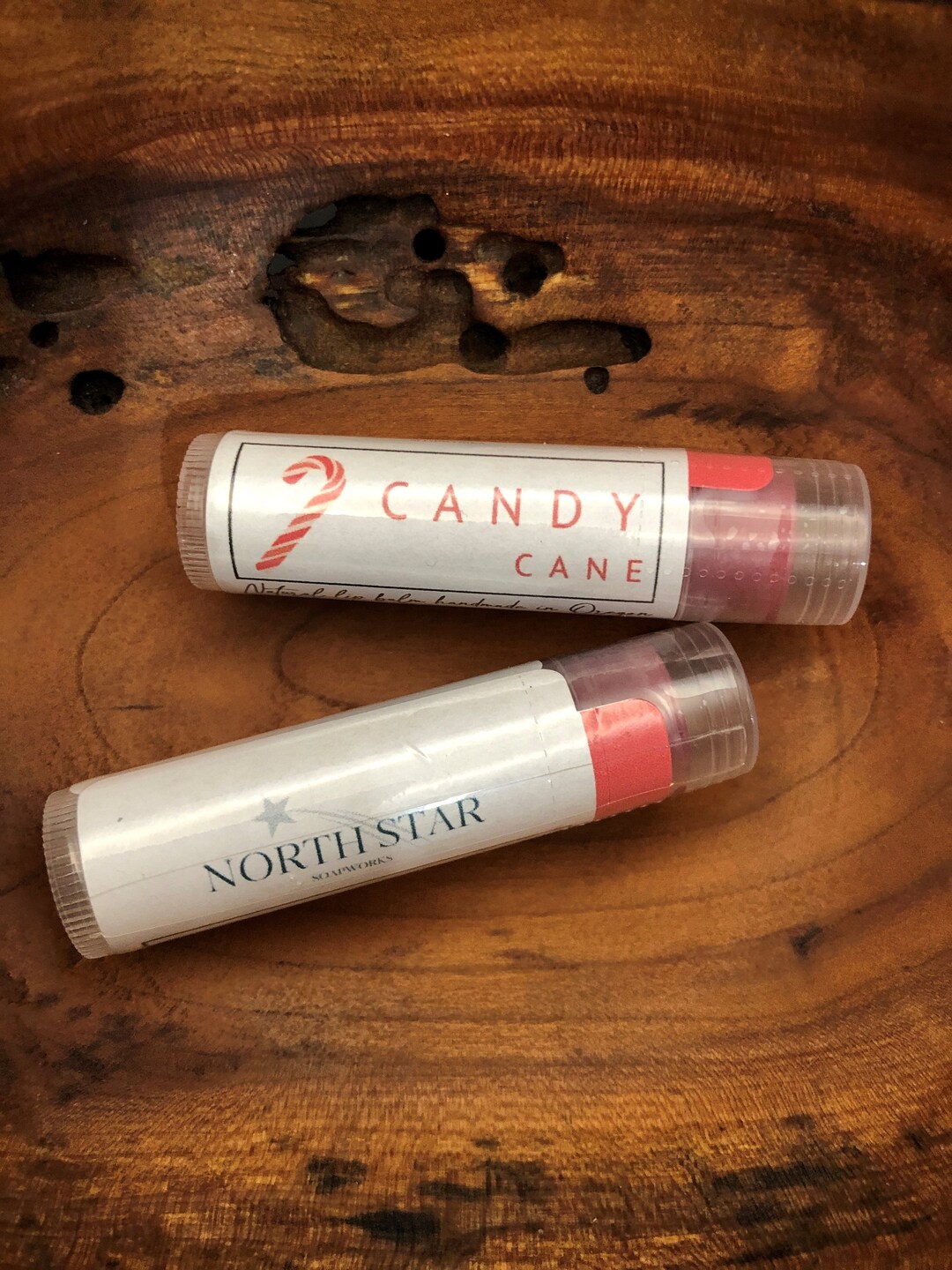 Candy Cane Lip Balm / Lip Butter / Natural Lip Balm / Etsy