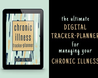 Digital Chronic Illness Tracker Planner Notebook Journal (Mint) voor iPad, Goodnotes, enz