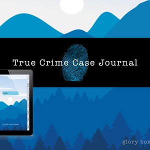 Digital True Crime Case Journal, Notebook, Planner, Gift for her, True crime lovers (Blue Mountains) for iPad, Goodnotes, etc