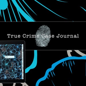 Digital True Crime Case Journal, Notebook, Planner, Gift for True Crime Lovers for iPad, Goodnotes, etc! (Hibiscus Edition)