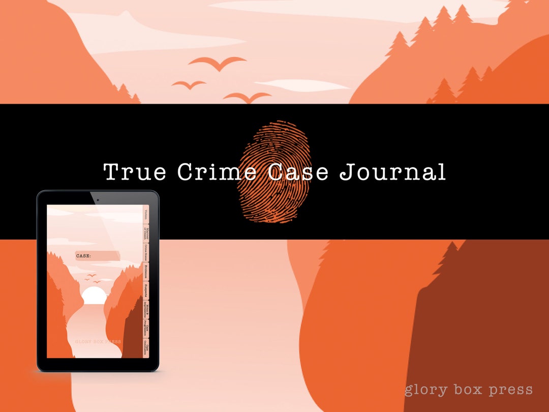Digital True Crime Case Journal, Notebook, Planner, Gift for Her, True ...