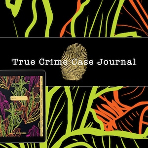 Digital True Crime Case Journal, Notebook, Planner, Gift for True Crime Lovers for iPad, Goodnotes, etc! (Iris Edition)