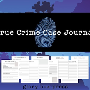 Diarios imprimibles de casos de crímenes reales (paisaje) para amantes del crimen