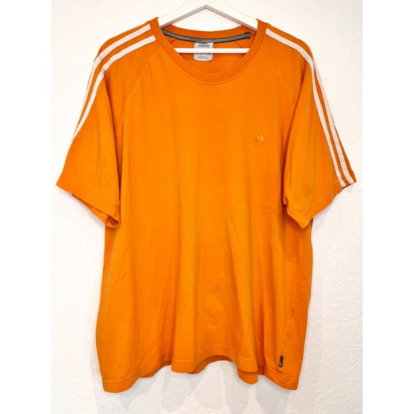 Adidas Vintage | Vintage T Shirt | Adidas 90s | Size XXL | Orange | Cotton |