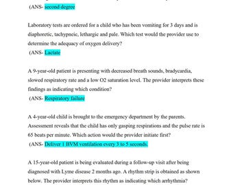 PALS Final Exam: Questions & Answers