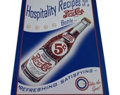 Pepsi Cola Soda Pop Metal Sign, 1940 39 s Hospitality Recipes Design Retro Soda Pop Sign Soda Home Decor Pepsi Wall Art