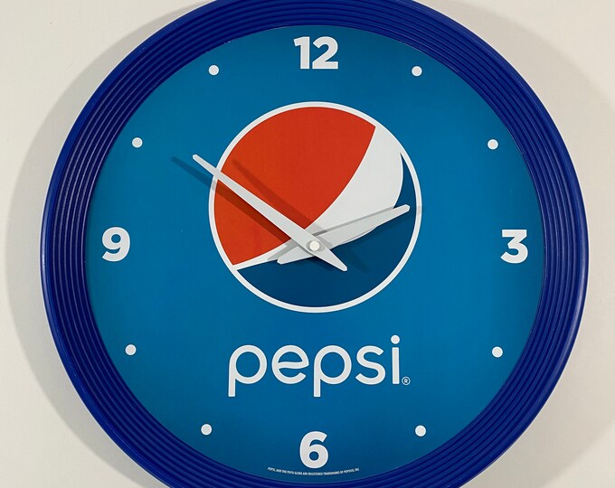 Pepsi Wall Clock 15 Pepsi Cola Restaurant Advertising Vintage Soda Pop