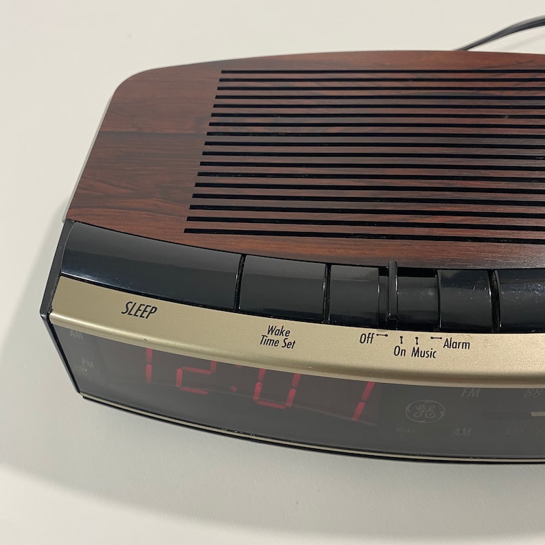 Vintage General Electric Alarm Clock Radio AM/FM GE Model No. Etsy