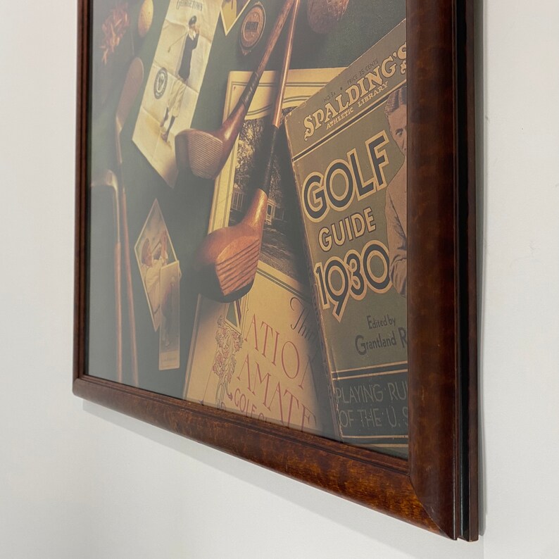 Vintage Golf Wall Art Large Framed Decor 1994 Classic Sports - Etsy