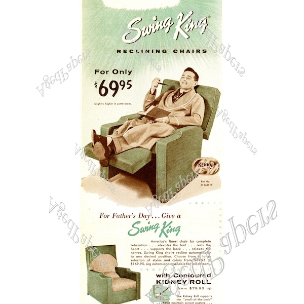 Sofa King Vintage Ad digital download-6.5x17” print size