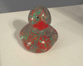 Christmas candy red and green  rubber duck