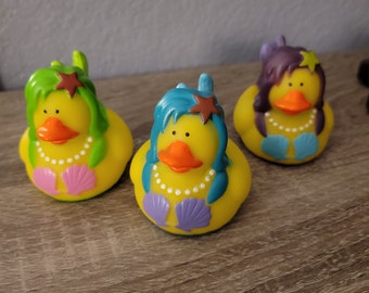 Mermaid rubber duckies