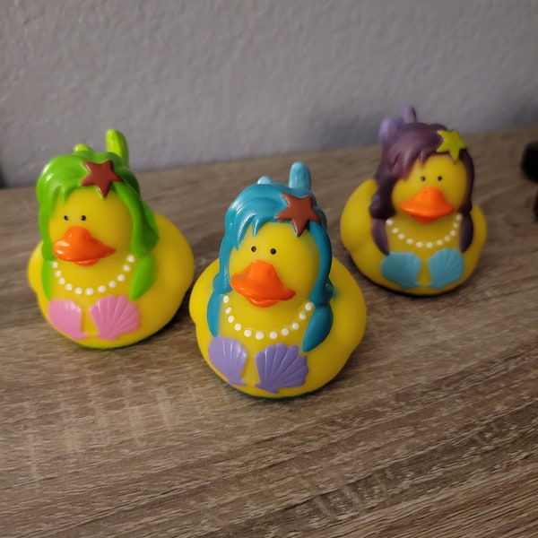 Mermaid rubber duckies