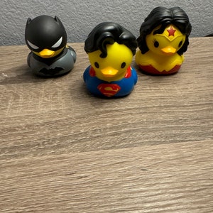 Comic Themed Rubber Ducks Cosmo Individual or set of 3 image 1