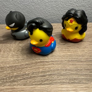 Comic Themed Rubber Ducks Cosmo Individual or set of 3 image 2