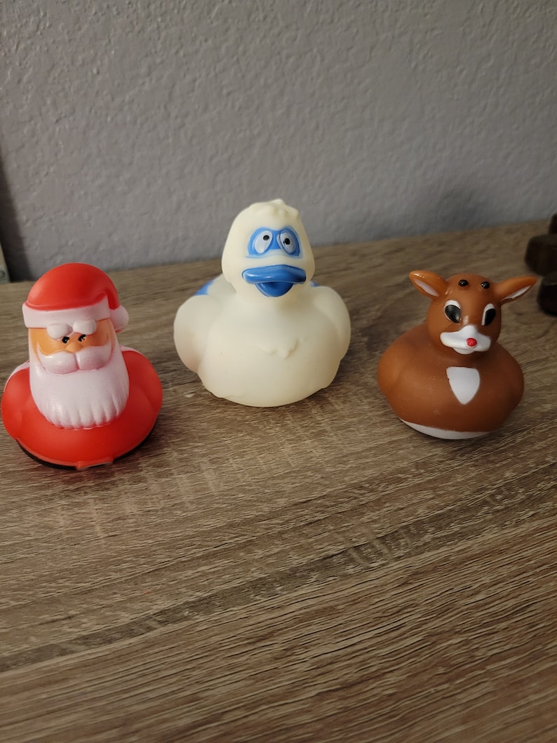 rudolph-the-red-nosed-reindeer-rubber-duckies-individual-or-set-of-3-etsy
