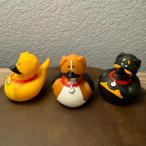 Dog rubber duckies Individual or set of 3