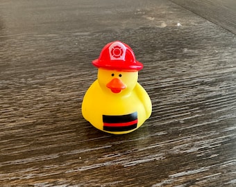 Firefighter, thin Red line rubber duckies
