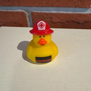 Firefighter, thin Red line rubber duckies 1