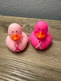 Breast Cancer awareness rubber duckies - individual or set of 2