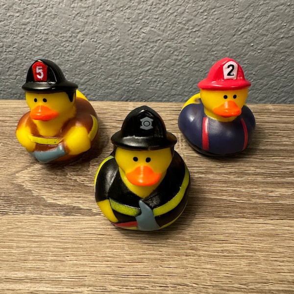 Firefighter, First Responder rubber duckies