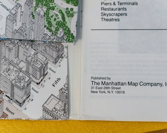 NEW YORK City Map of Manhattan 1985 Isometric Anderson's NEW YORK City Map of Manhattan 1985 Isometric Anderson's