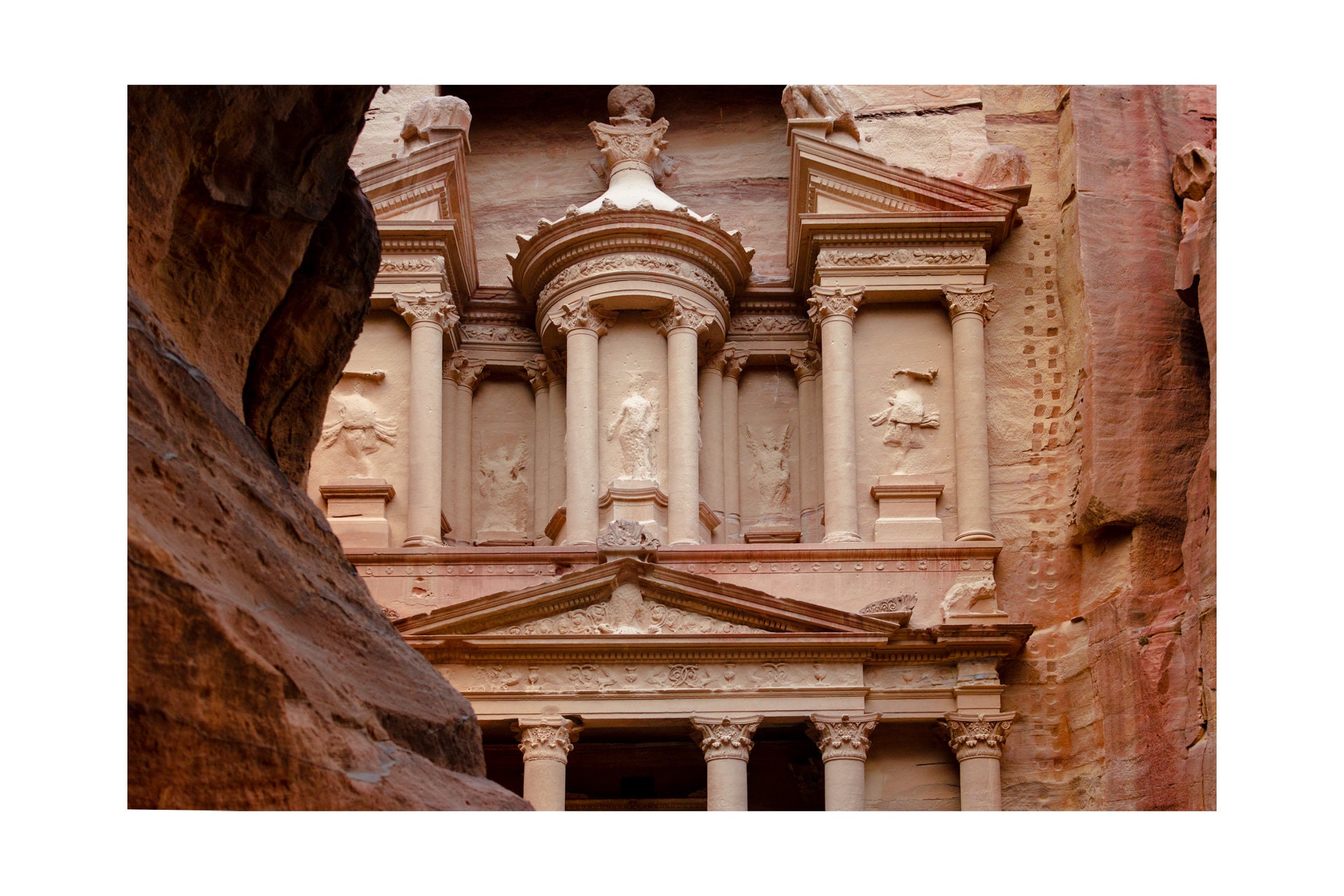 Treasury, Petra. Detail of the Facade. Printable Wall Art / Digital