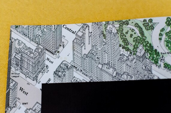 NEW YORK City Map of Manhattan 1985 Isometric Anderson's NEW YORK City Map of Manhattan 1985 Isometric Anderson's