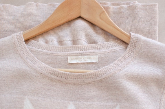 Y2K Sweater with Argyle pattern Christian Siriano - image 2