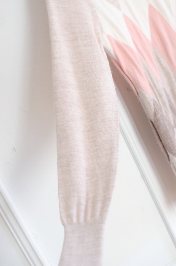 Y2K Sweater with Argyle pattern Christian Siriano - image 6