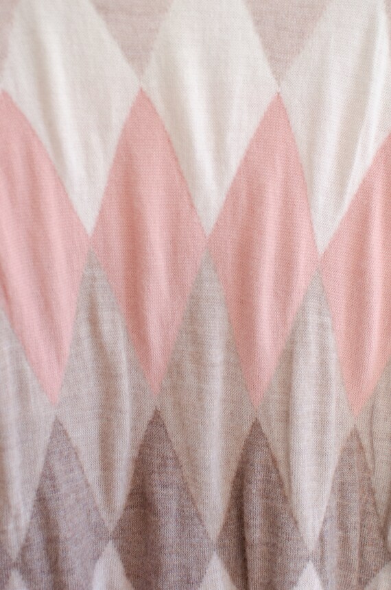 Y2K Sweater with Argyle pattern Christian Siriano - image 3