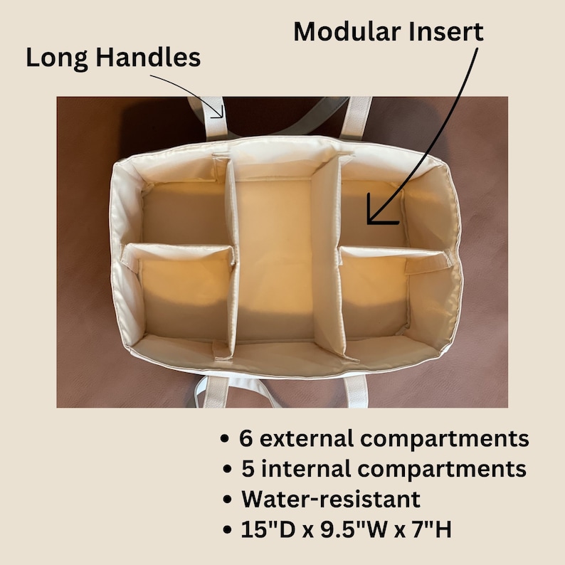 Organisateur De Couches Portable - Caddy De Table à Langer Gris | Rangement Pour Accessoires Bébé