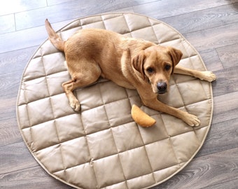 Pet Dog Mat Vegan Leather Portable Padded Double Sided Portable dog mat waterproof | Multifunctional 47" 120cm UNIKLOOK