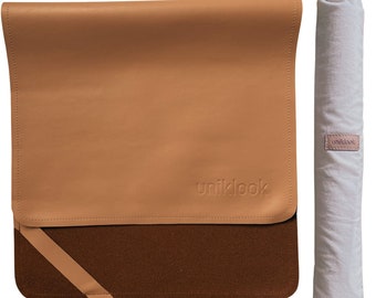 Uniklook Tan Leather change mat Baby Pad Liner Craft Mat Waterproof Playmat Portable Baby Change pad Waterproof 14"x22" and 16"x30"