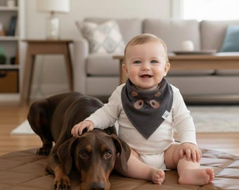 Vegan Leather Baby Play Mat: Padded Waterproof Reversible Floor Mat Tan & Grey Uniklook