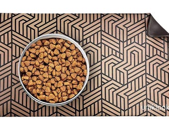 Waterproof Pet Food Mat, Food & Water Bowl Mat, Dog Feeding Mat, Cat Food Mat, Dog feeding Mat, Water Bowl Mats, Pet Placemat Rubber Mat
