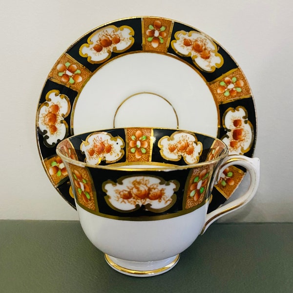 Royal Albert Crown China Tea Cup and Saucer Etsy