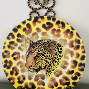 de Limoges Leopard St. Martin Collectors plate